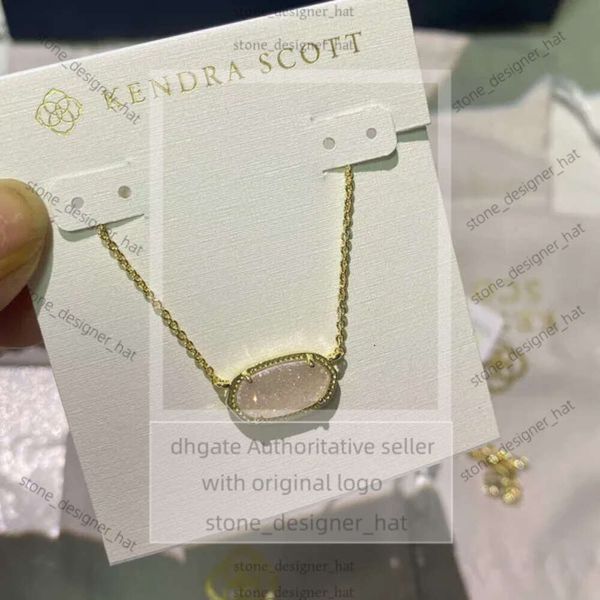 Designer pour femmes Kendrascott Jewelry KS Collier OVAL Femelle Collier Collier Fashion Classic Collier Collier Collier de vacances 1146