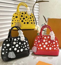 Womens Designer L x Yayoi Kusama Alma BB Handtas Multicolor Dots print Top-Handle Bag Infinity Handbag YK Monograms Totes Portemonnee Crossbody Shell-tassen voor dames