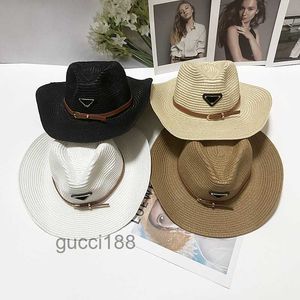 Womens Designer Gegolfde Strohoed Mode Gebreide Cap voor Mannen Vrouw Brede Rand Caps Zomer Emmer Outdoor Strand Hoeden 9 Stijlen 9I7F