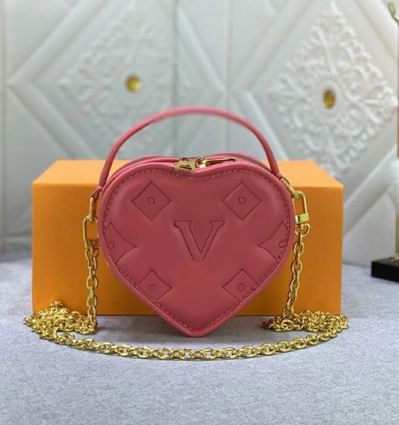 Bolso de hombro de diseñador para mujer Pop My Heart, bolsos pequeños de cuero de alta calidad con letras de flores Emed, bolsos de mano a la moda para mujer Bubblegram