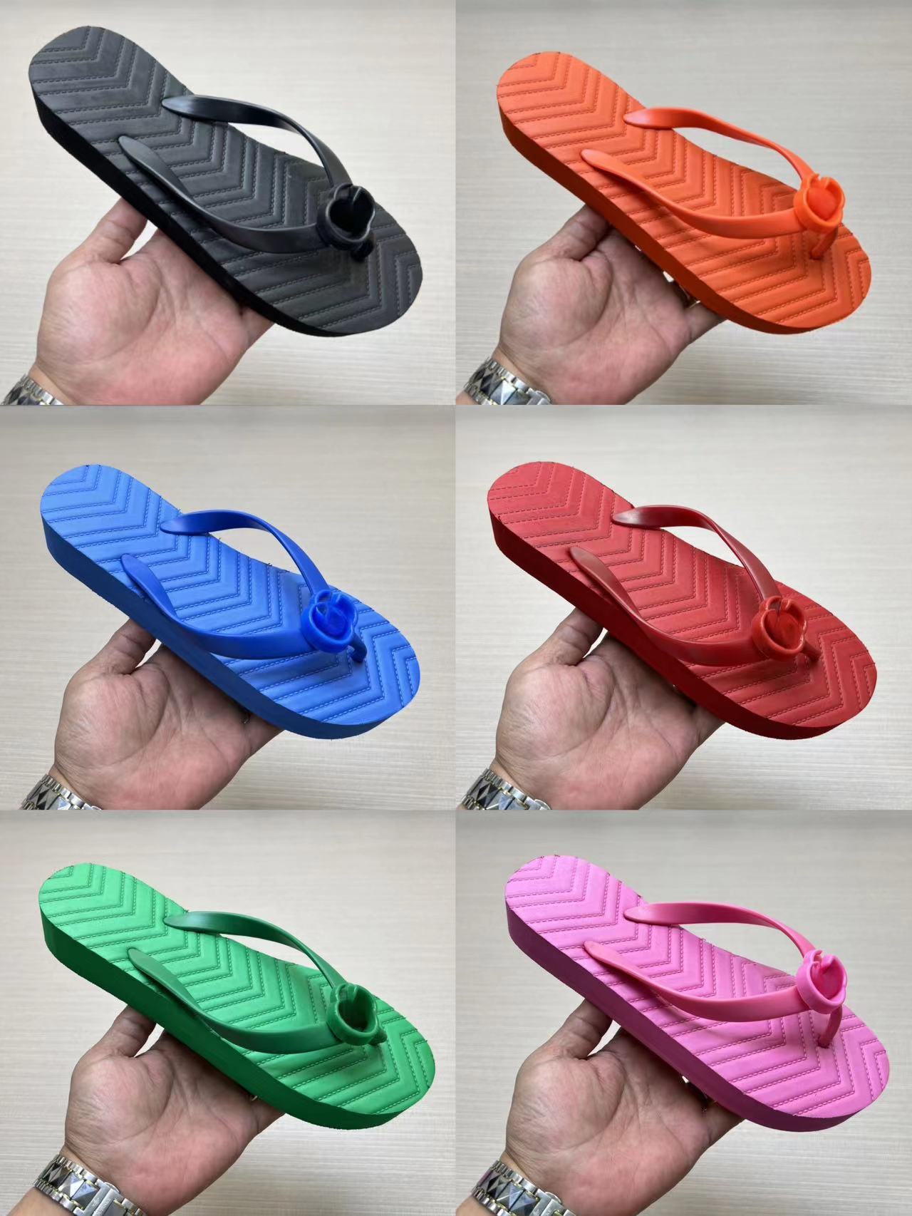 Kadın Tasarımcı Terlik Lichee Desen Yaz Düz Alt Mektup Sandal Takip Flip Flops Lüks Düz Sol Rol Colorwomen Açık Mekan Plaj Sandalet