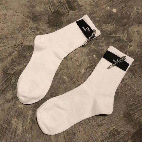 Calcetines de diseñador para mujer Chaussettes Moda Hombre Calcetín Ropa interior Marca Carta Impreso Monopatín Calcetines deportivos Medias