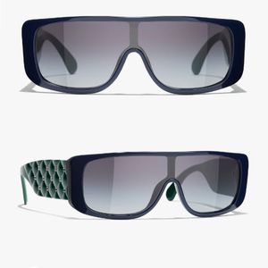 Square -bril van damesontwerper met acetaatframe poten en oversized polyamide geïntegreerde lenzen C9103 Dames high -end zonnebril verkleuring