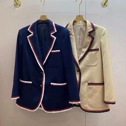 chaqueta de diseñador para mujer vestir chaqueta blazer mujer estilo Preppy primavera nuevos tops lanzados A131