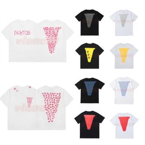 Womens Designer T-shirt Hip Hop Vrouwen Tops Vrienden Katoen Korte Mouw Grote V Heren Tees maat S-XL222y