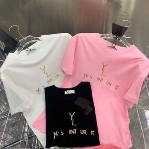 Damesontwerper T-shirt Gedrukte mode T-shirt Top Katoen Casual T-stukken Luxe hiphop streetwear T-shirts met korte mouwen