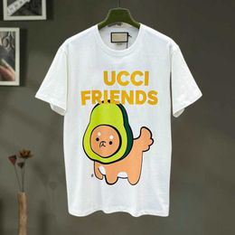 Womens Designer T-shirt Shirt Koreaanse zomer 2023 Avocado print mouw Top T-shirt label