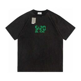 Designer-T-Shirt für Damen, Original-Sommer-Unisex-T-Shirt mit Bildschirm-Cursor, lockerem, entspanntem Ärmel-T-Shirt