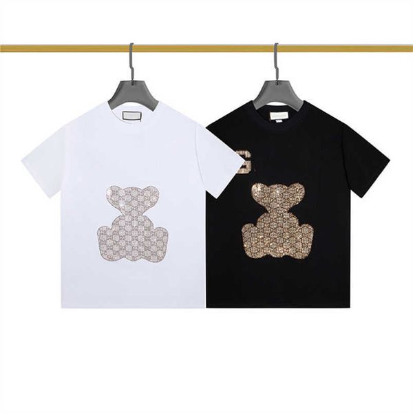 Womens Designer t-shirt survêtement Shirt Mens ee top design lâche casual noir blanc imprimé panda Couple XXL