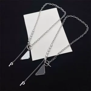 Damesontwerper Triangle -kettingen Luxurys hanger ketting ketting diamanten gouden sieraden heren 925 sterling zilveren ketens ketting 2302224d