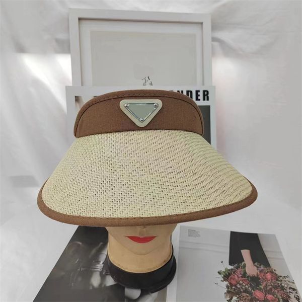 Womens Designer Visor Cap For Men Womens Casual Sport Hat Straw Hat P Casquette Beach Classic SunHats Bucket Hats Caps 5 Color Outdoor