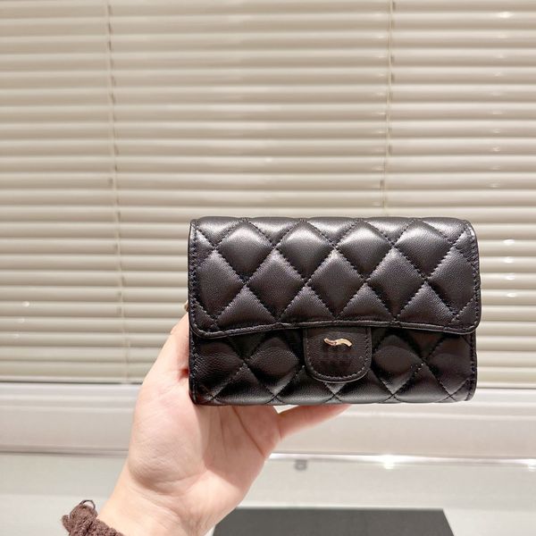 Carteras de diseñador para mujer Bolso de cuero monederos diseñador mujer bolso de diseñador bolso de mensajero Mini cambio llavero Matte Caviar Skin Zero Wallet mini bolso de diseñador