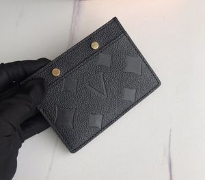 Dames designer portemonnees luxe Empreinte kaarthouders 6 kleuren Hoogwaardige bloemenbrief mini-portemonnees met reliëf en originele doos stofzak