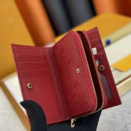 Portefeuilles de créateurs pour femmes Luxurys Zipper Multifonction Bourse Fleur Lettre Courte Titulaire de la carte de haute qualité Dames Mode Petite pochette sans boîte d'origine