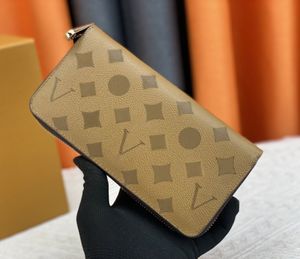 Dames designer portemonnees luxe Zippy portemonnees klassieke bloem letter lange kaarthouder hoogwaardige damesmode kleine clutch tas met originele doos