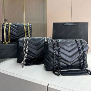 Bolsos cruzados de diseñador para mujer, bolso de hombro con cadena de cuero de gran capacidad, bolsos de mensajero acolchados