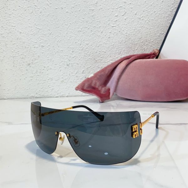 Designers pour femmes Lunettes de soleil sans cadre avec des lunettes de luxe à mode neutre en métal en métal en métal