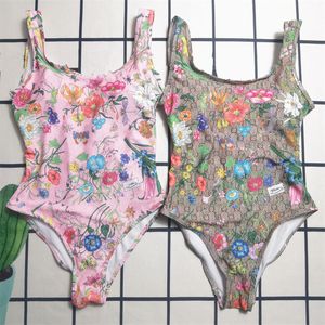 Femmes designers nouveau bikini luxe lettre imprimer une pièce maillots de bain plage sexy dames mode maillot de bain