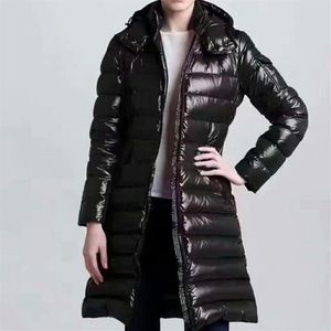 Dames down jas Parkas mode dames winter jas bont jas doudoune femme zwarte winter jas bovenkleding met hood271t