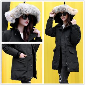 Doudoune femme Parkas Garder au chaud et coupe-vent canard blanc Manteaux Manteaux Épaissir pour résister au froid Manteau d'hiver Col peluche h300i