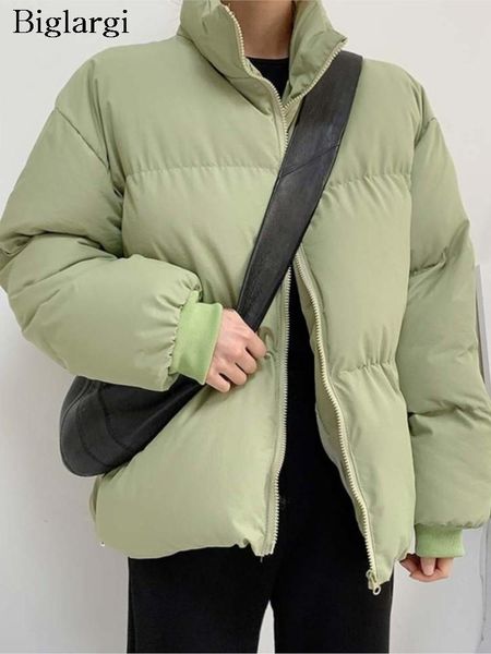 Femmes Down Parkas Automne Hiver Coton Vestes Manteau Femmes Corée Style À Manches Longues Mode Dames Recadrée Casual Lâche Femme 230919