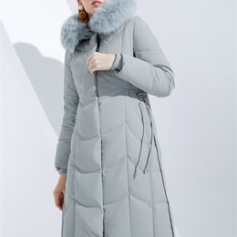 Femmes vers le bas Parkas Bosideng vers le bas manteau femmes à capuche vraie fourrure imperméable coupe-vent mode manteau B80141056 220929