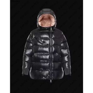 Womens Down Parka's Luxe merk jas Designer Fashion Franse diagonale rits een lijn capuchon effen kleur W5en