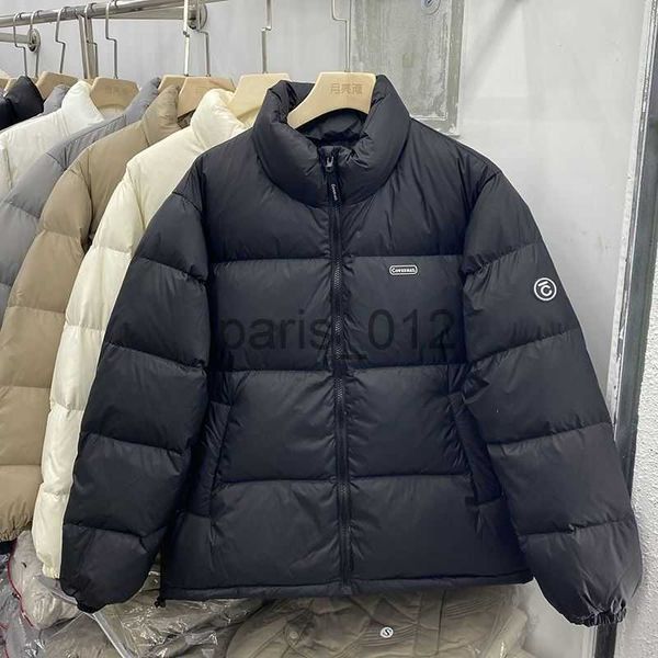 Parkas de plumón para mujer Nueva chaqueta de plumón versión coreana corta del cuello modelos de pareja sueltos y engrosados ropa de pan de plumón de pato blanco para hombres y mujeres con el mismo párrafo