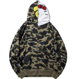 Femmes Essentialshoodie Mens Sweats à capuche Designer Fenêtre Mens Naviforce Shark S Veste à côté Sweat à capuche Cadeau Camouflage 3D 1205 198