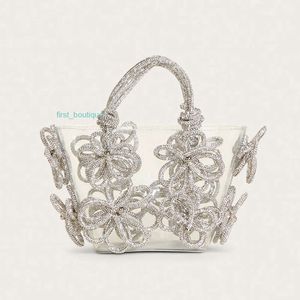 Sacs de soirée pour femmes sac de fée française sac à main de fleur de diamant incrusté Super étincelant