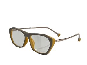 Monture de lunettes pour femmes, lentille transparente, hommes, gaz solaires, Style à la mode, protège les yeux UV400 avec étui 50316F