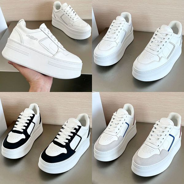 Femmes Fashion Designer Semelles épaisses Chaussures plates décontractées Talon compensé Sneaker Rehaussé Semelle plus épaisse Chaussures de sport décontractées Chaussures antidérapantes simples et polyvalentes