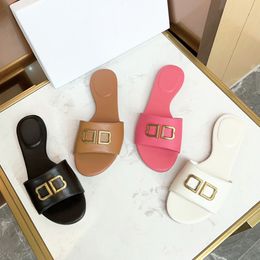 dames mode platte slippers Groupie sandalen SS23 Designer zwembadglaasjes buiten strandloafers indoor causale muilezels