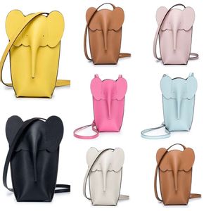 Fashion Fashion Mini Designer Elephant Elephant Phone Sacs Généralités en cuir Cross Cross Pours Sac à main Sac à bandoulière Luxur