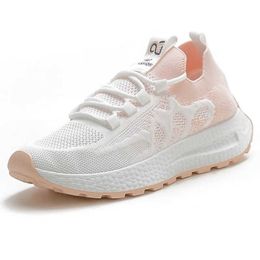 Zapatillas de deporte de moda para mujer, zapatillas deportivas transpirables para mujer, zapatillas para correr informales, rosa, negro, gris