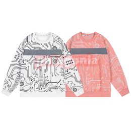 Femmes Sweats à capuche en molleton Mode Hommes Personnalité Impression Sweatshirts Designer Couples Rose Blanc Pull Tops Taille M-2XL