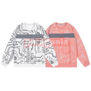 Femmes Sweats à capuche en molleton Mode Hommes Personnalité Impression Sweatshirts Designer Couples Rose Blanc Pull Tops Taille M-2XL