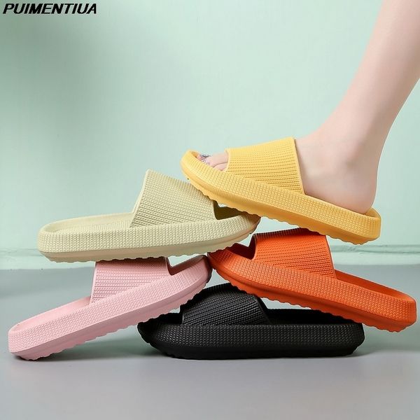 Chanclas para mujer Zapatillas de nube ortopédicas Mujer Eva Suela suave Verano Sandalias de playa poco profundas Hombres Baño interior Diapositivas 220707