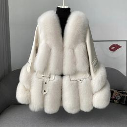 Para mujer de piel sintética de invierno vendiendo Allinone Down Jacket Young Slim Coat Full Leather Women Fashion Luxury 231018