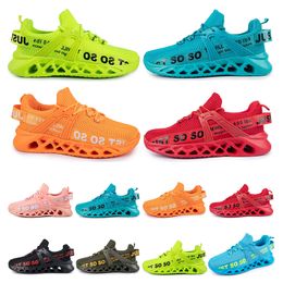 Fomes Gai Canvas Chaussures respirantes à grande taille Fashion Breath confortable Bule Green Casual Mens Trainers Sports Sneakers A38 215 WO