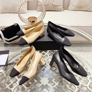 Femmes en cuir véritable chaussures plates chaussures de créateur femmes été designer bouts pointus femme dame classique décontracté chaussures de marche en plein air en beige noir