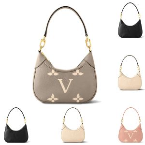 Bolso bagatelle de cuero genuino para mujer Bolso bandolera de lujo Bolsos de mensajero en relieve Bolsos de mano de mano de diseñador de fin de semana