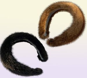 Filles de femmes Vérine Viette à coiffure Bande de casse-tête Bandwear Head Band Furry Y marron noir beige gris 2021 mode x07222389260