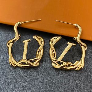 womens gold earrings designer for women charm stud earring luxury letter fashion jewelry