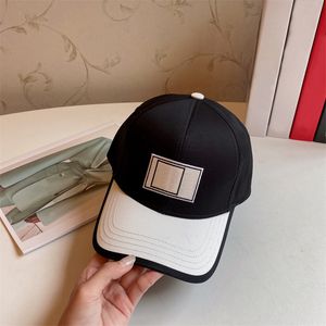 Womens Golf Caps Designer Baseball Cap Mode Zwart Wit Eenvoudige Hoeden Mens Straat Hip Hop Hat Merk Emmer Hoeden