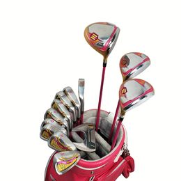 Clubs de golf pour femmes set complet S-06 4 étoiles de golf de golf bois putter l flex avec arbre de graphite avec casque