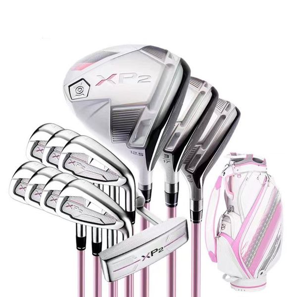 Clubs de Golf pour femmes X P2 12.5, pilote + bois de parcours + hybride + fer + putter + sac de Golf, ensemble complet de clubs avec manche et couvercle en Graphite