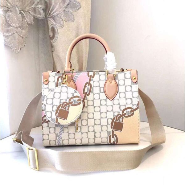 Bolso de Mano para Mujer Bolso de Mano Monedero Redondo Desmontable Bolsos Bandolera de Hombro Flores Viejas Cadenas veraniegas Cuerdas Bolsas de Compras Impresas Correa de Nailon extraíble Ajustable