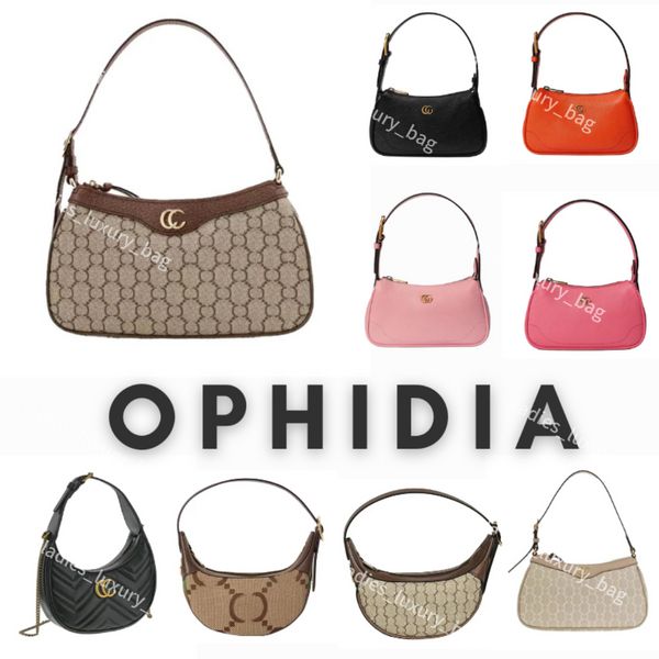 Sac à main pour femme Ophidia Sac sous les bras Croissant de Lune Sacs à main Designer Femmes Lettres Aphrodite Hobo Sacs à bandoulière Chaîne Bourse Portefeuille