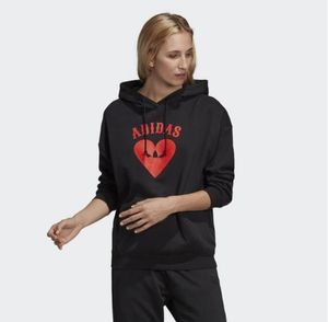 pull à capuche pour femme sweat coeur rouge designer hoodies femmes vêtements casual noir